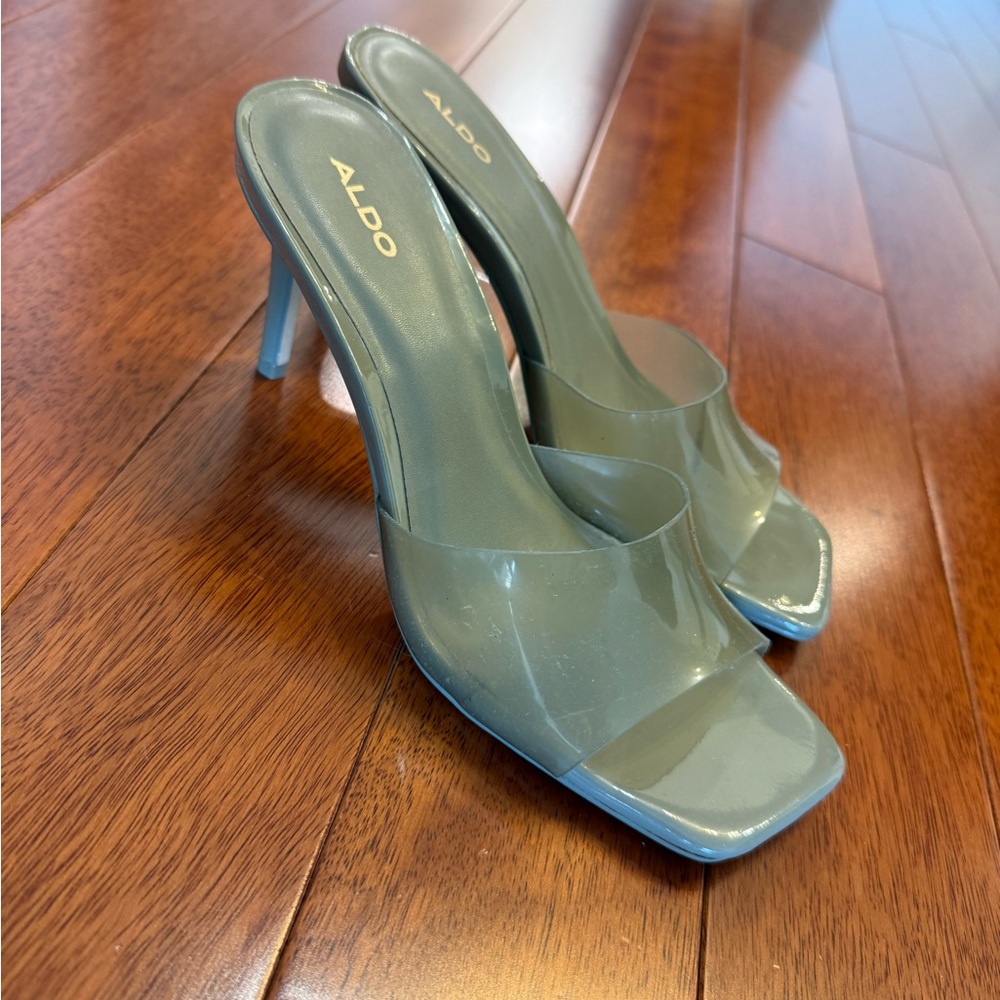 ALDO Women's Gray Heeled Sandals